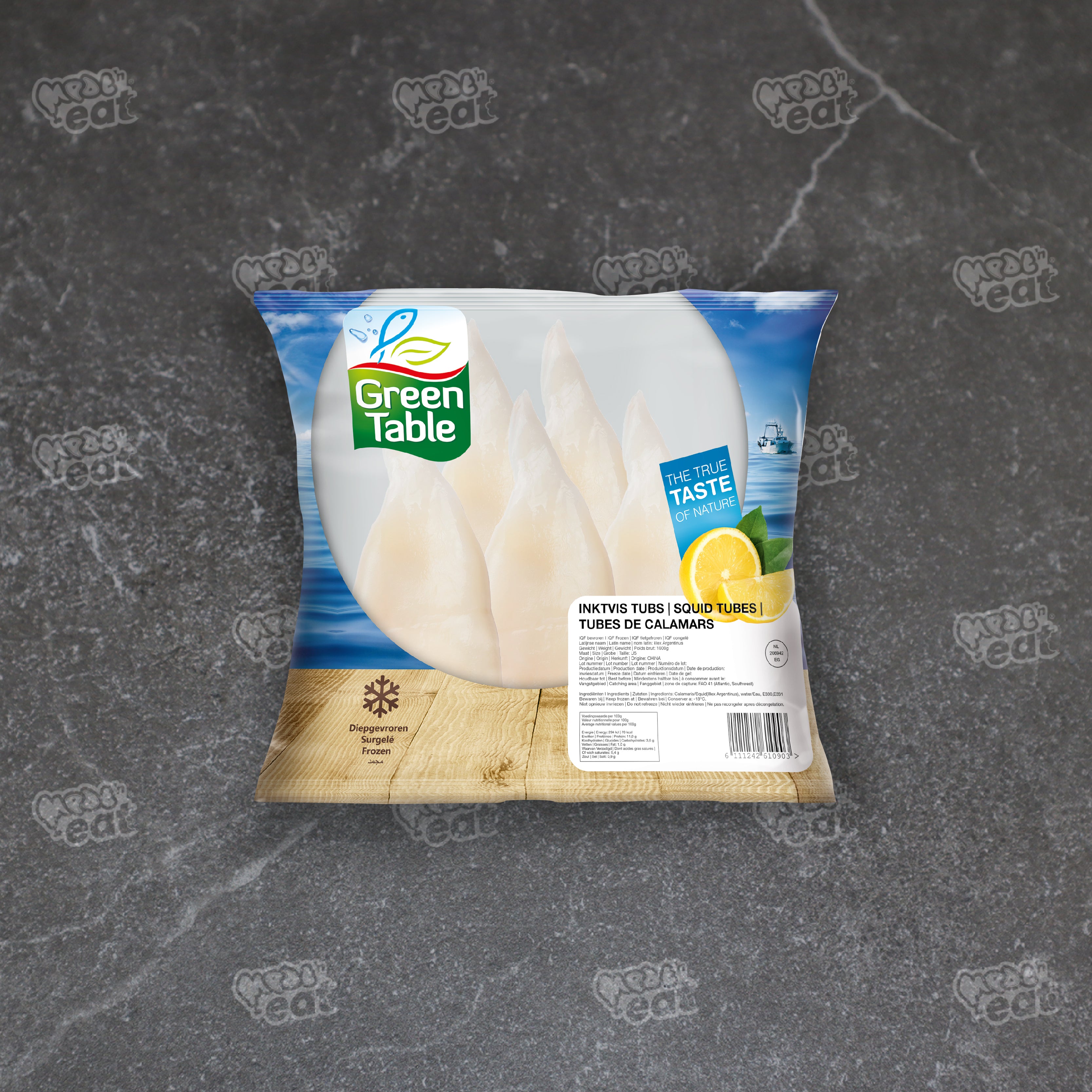 Inktvis Tubes 1 kilo